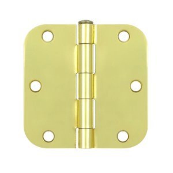 Deltana S35R53 5/8 Radius Hinge Polished Brass, 10PK S35R53-XCP10